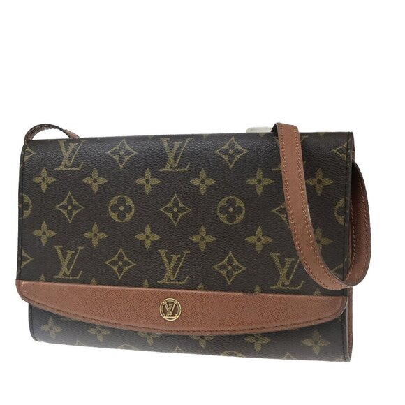 LOUIS VUITTON Bordeaux 2Way Shoulder Clutch Hand Bag Monogram Leather BN - Picture 1 of 16